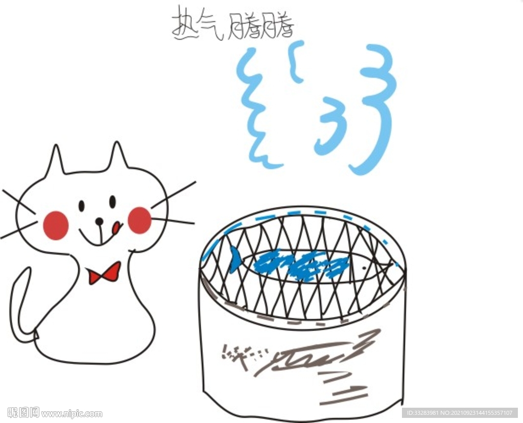 猫咪吃鱼