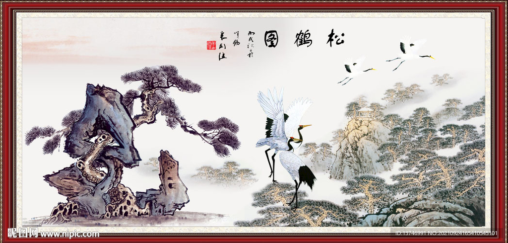 松鹤图