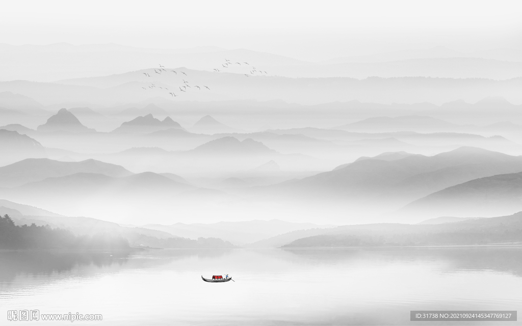 水墨山水画