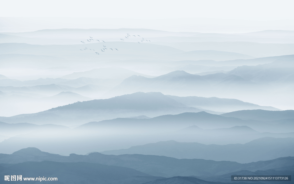 水墨山水画