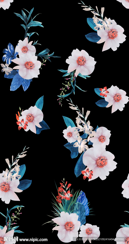 花卉 叶子 大牌女装     