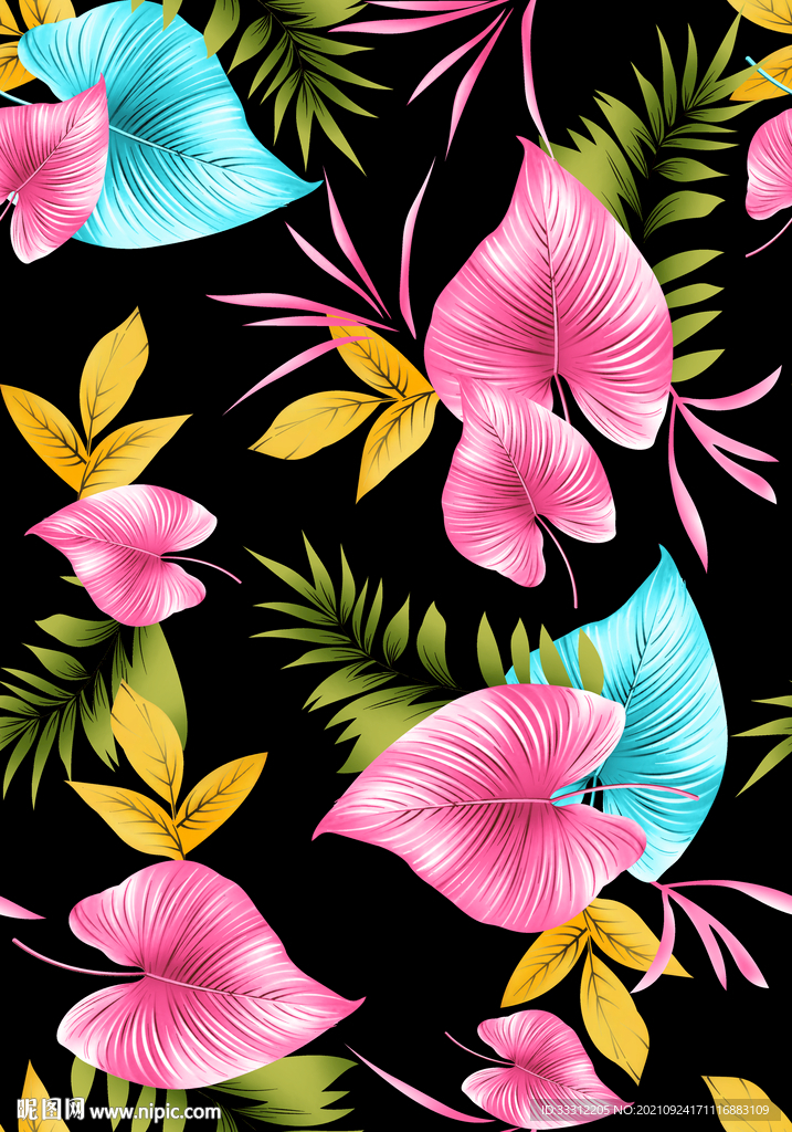 花卉 叶子 大牌女装     