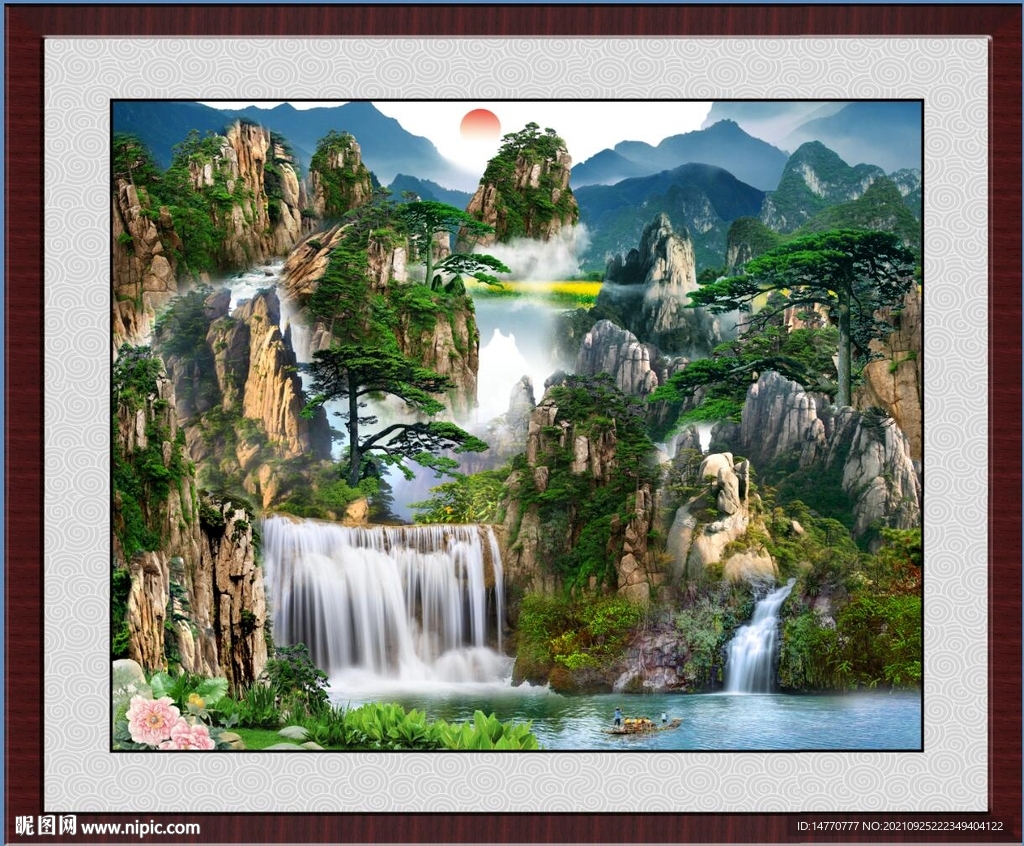 巨幅山水画 