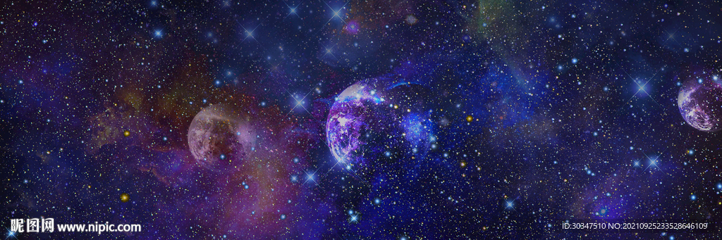 唯美星空装饰画