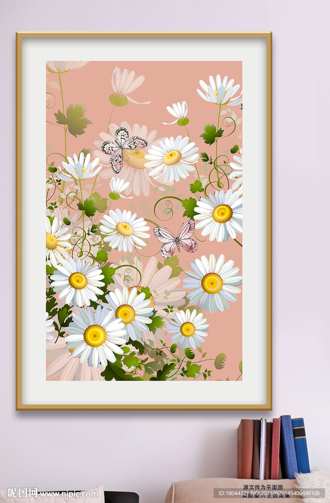 现代简约花卉装饰画