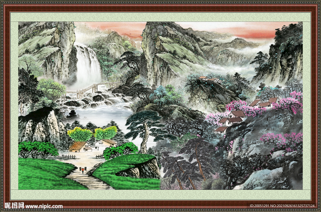 国画山水 