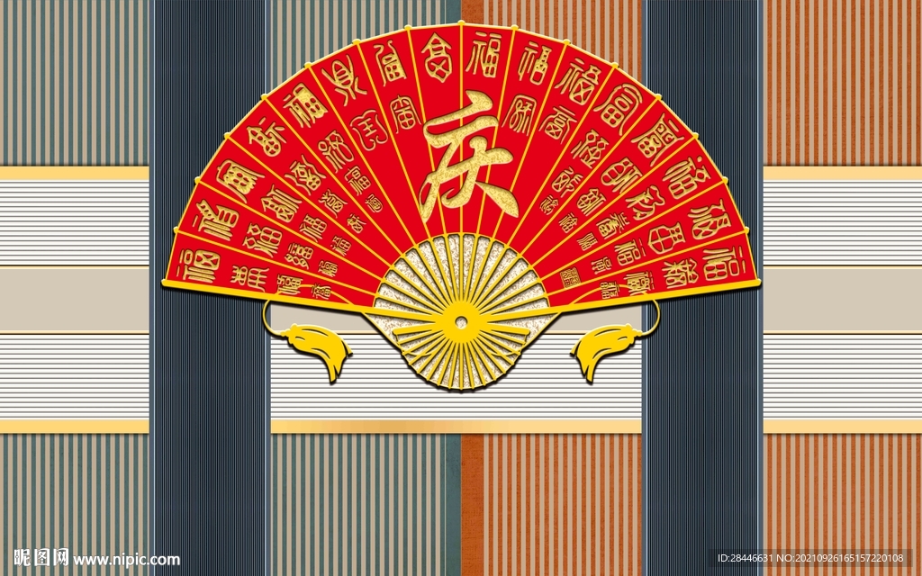 新中式背景墙新