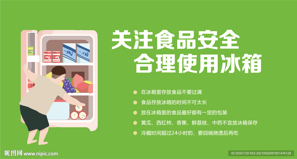 食品安全 合理使用冰箱