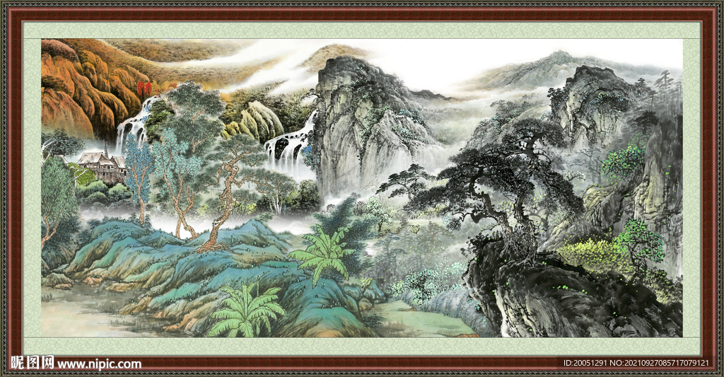 国画山水 