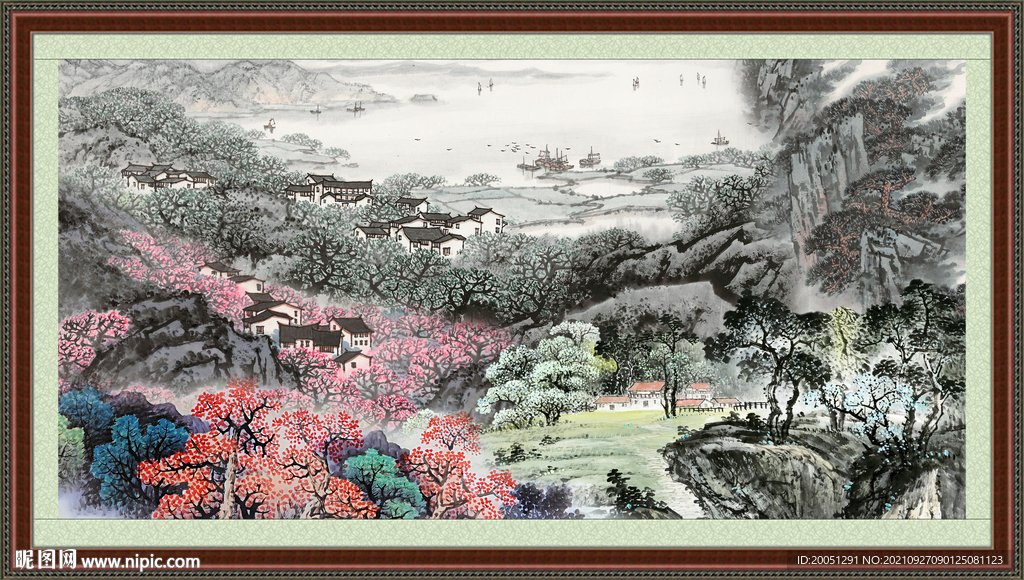 国画山水 