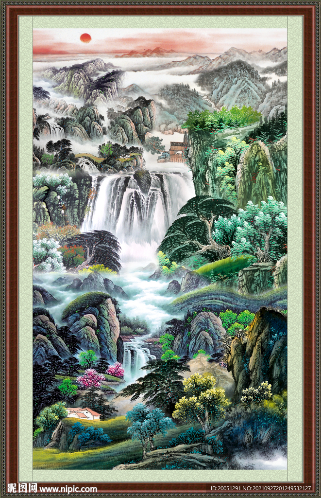 巨幅风水画 