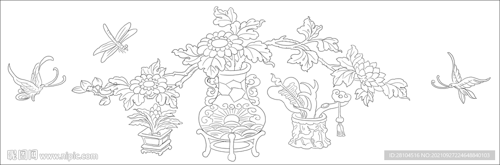 菊花花瓶