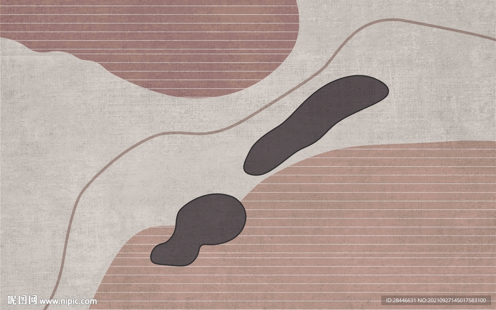 现代简约北欧地毯 