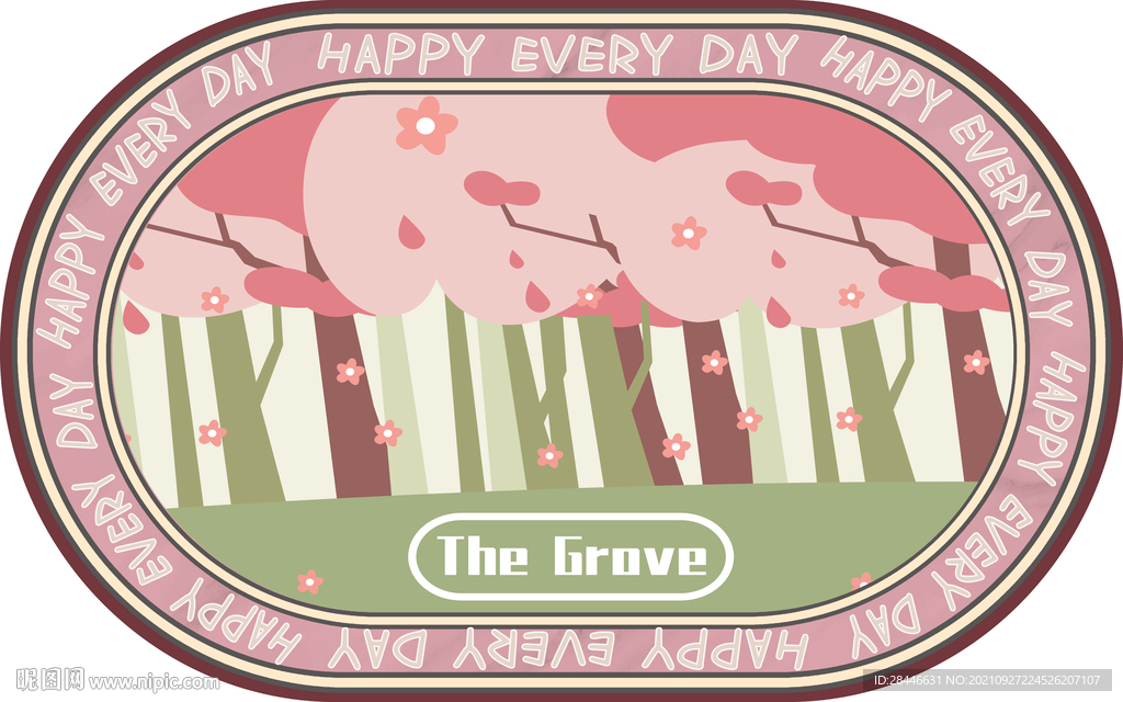 现代简约北欧卡通椭圆形地毯  