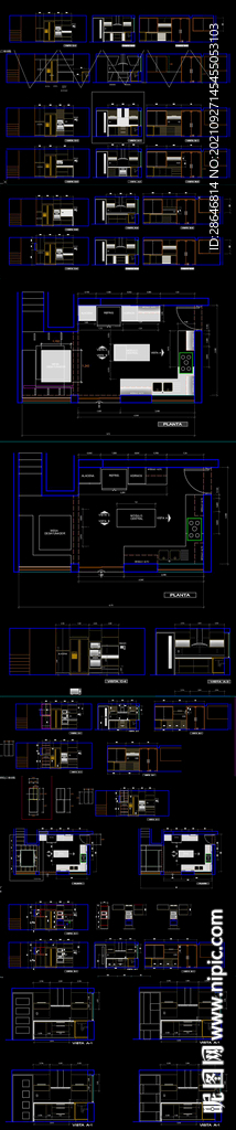 定制橱柜CAD图库