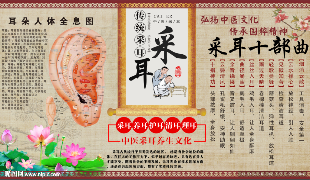 采耳背景墙