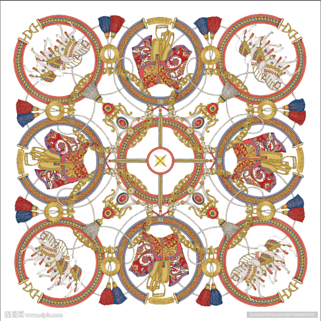 大牌  方巾  数码印花