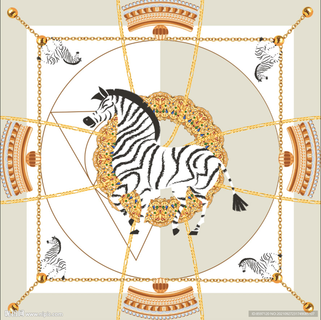 马丝巾花型设计