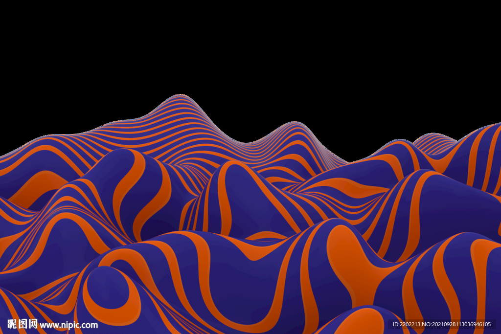 抽象 3D 纹理