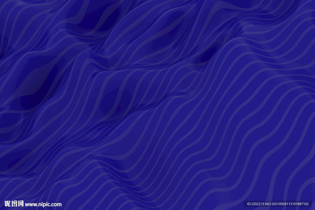 抽象 3D 波浪纹