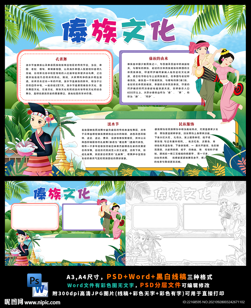 傣族少数民族风俗旅游民俗文化