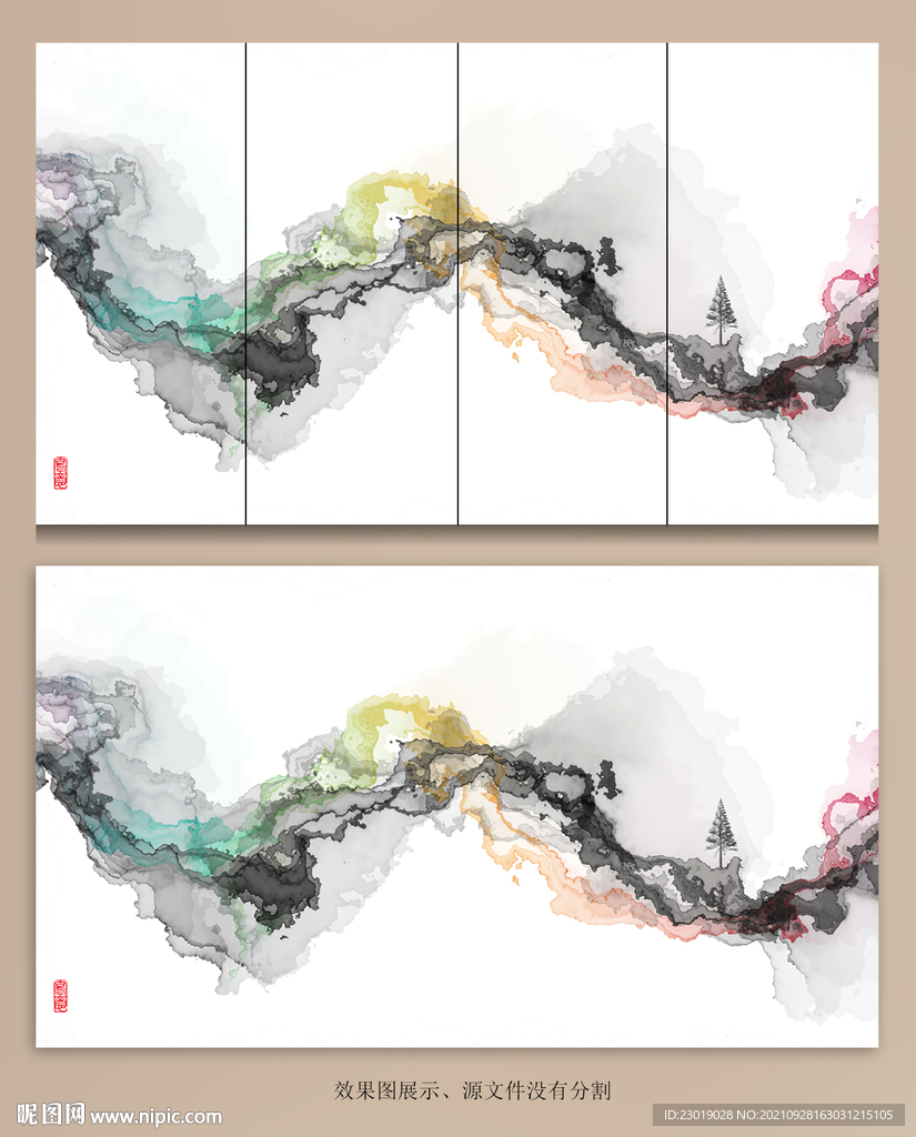 新中式抽象装饰画