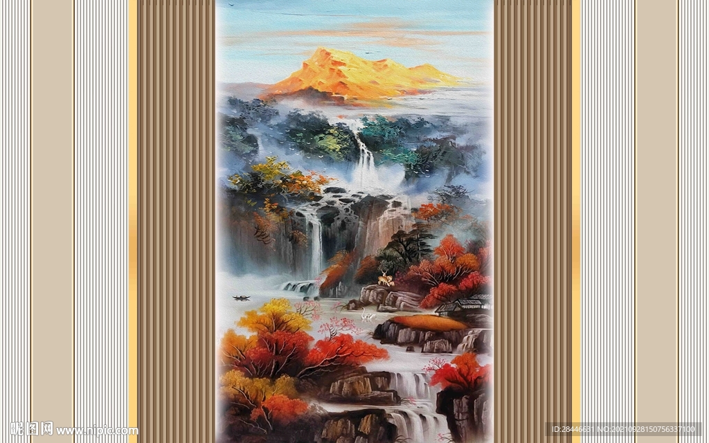 新中式背景墙