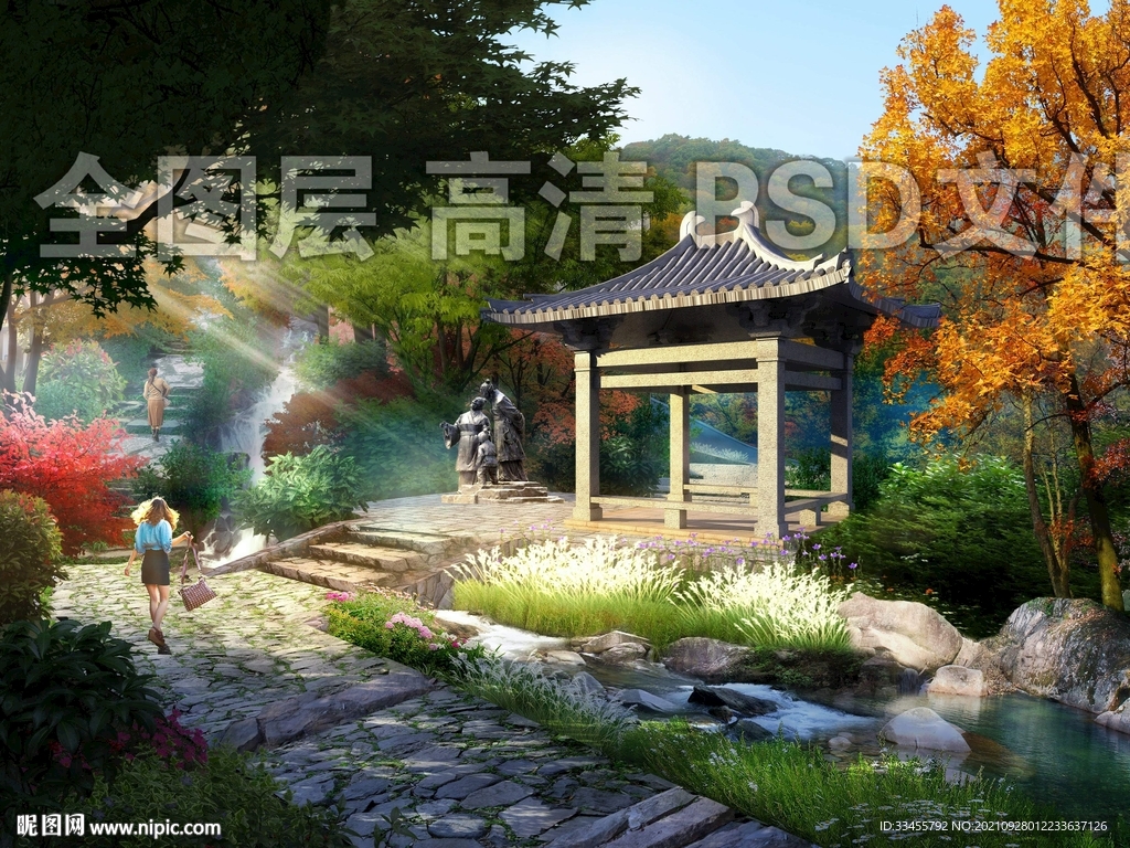 山间古亭
