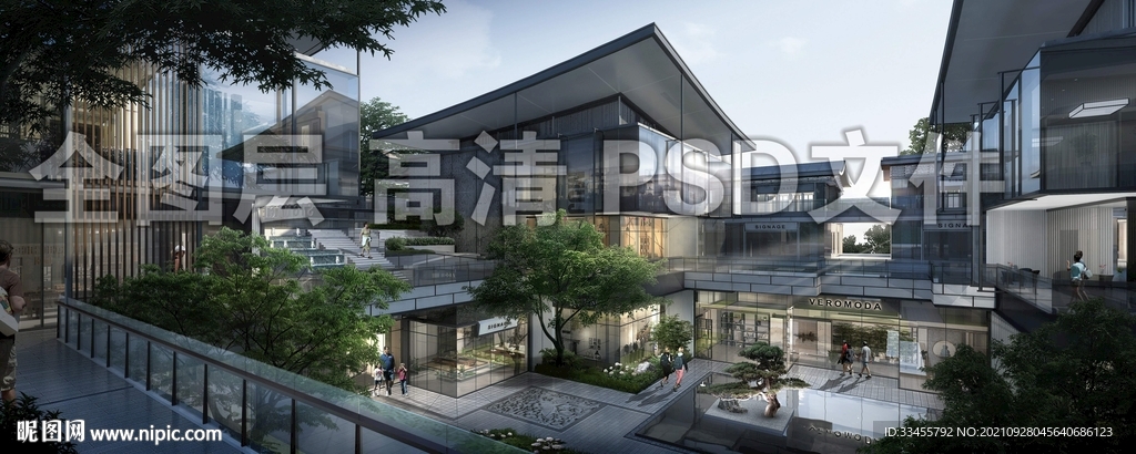 现代商业绿化