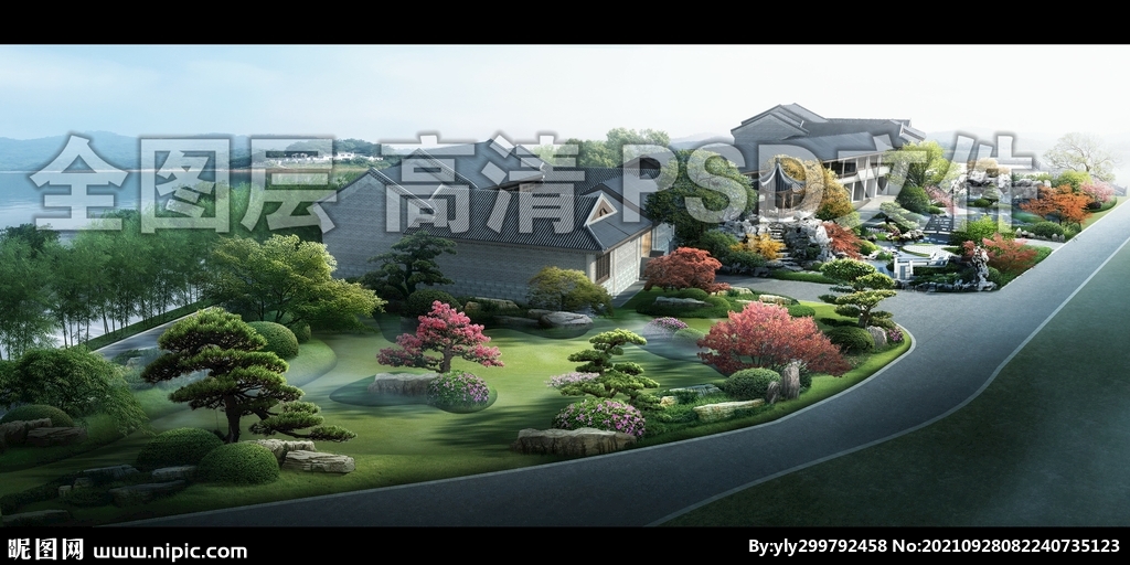 日式造型松园
