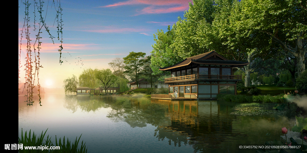 河边建筑