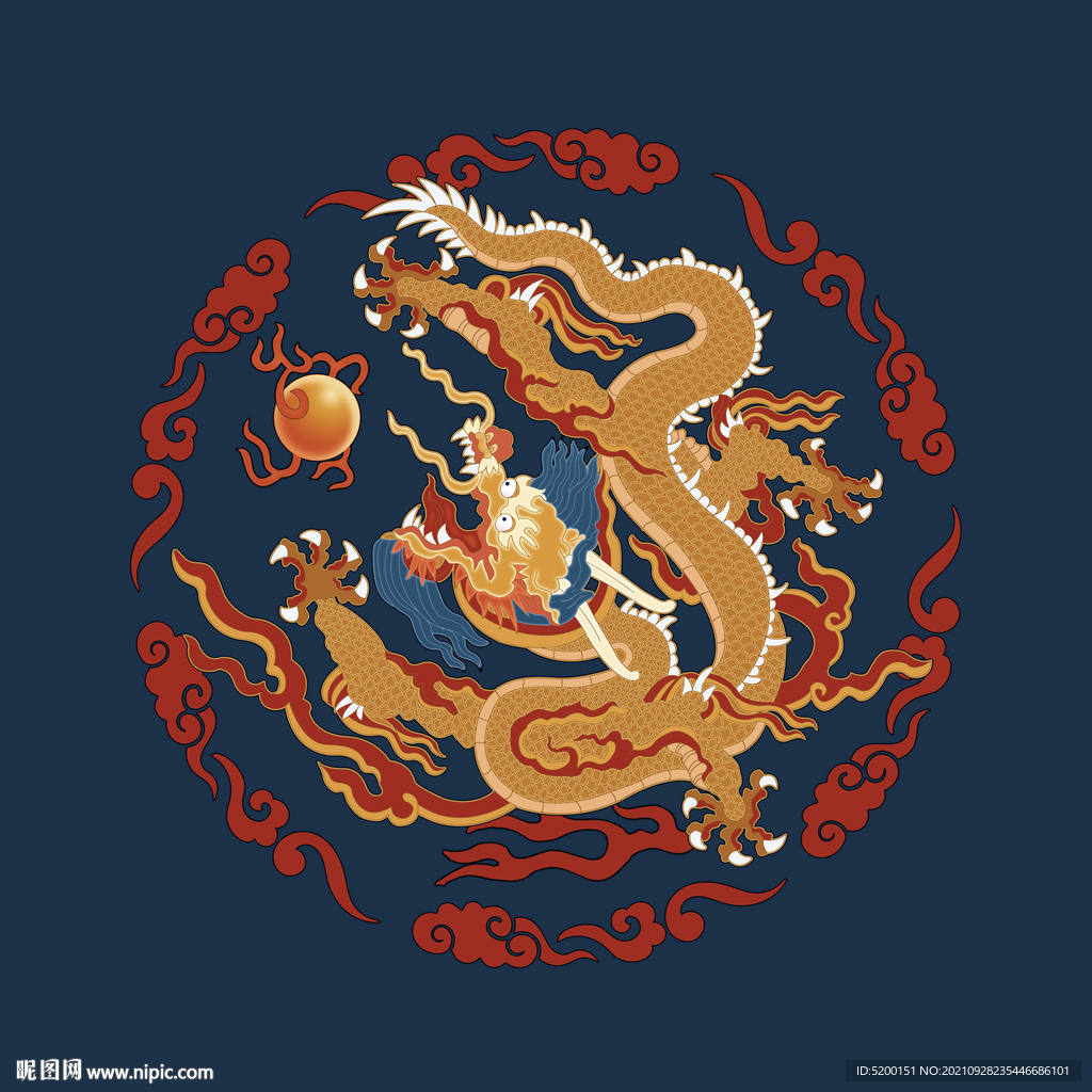中国传统龙纹  