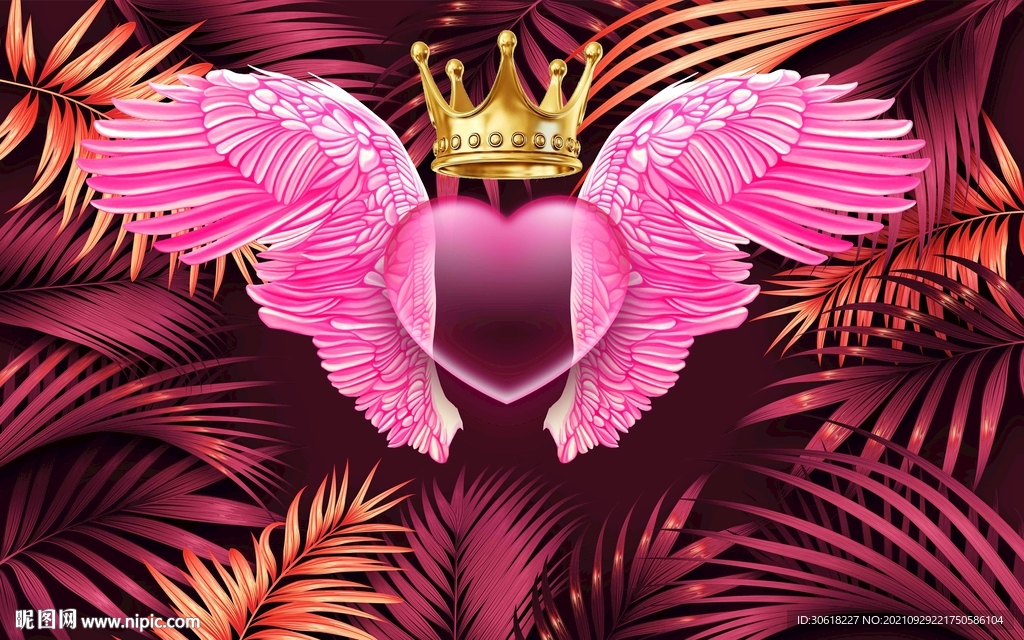 网红翅膀打卡墙