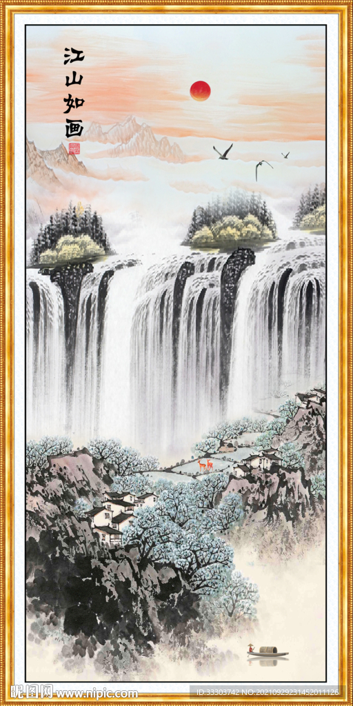玄关山水画