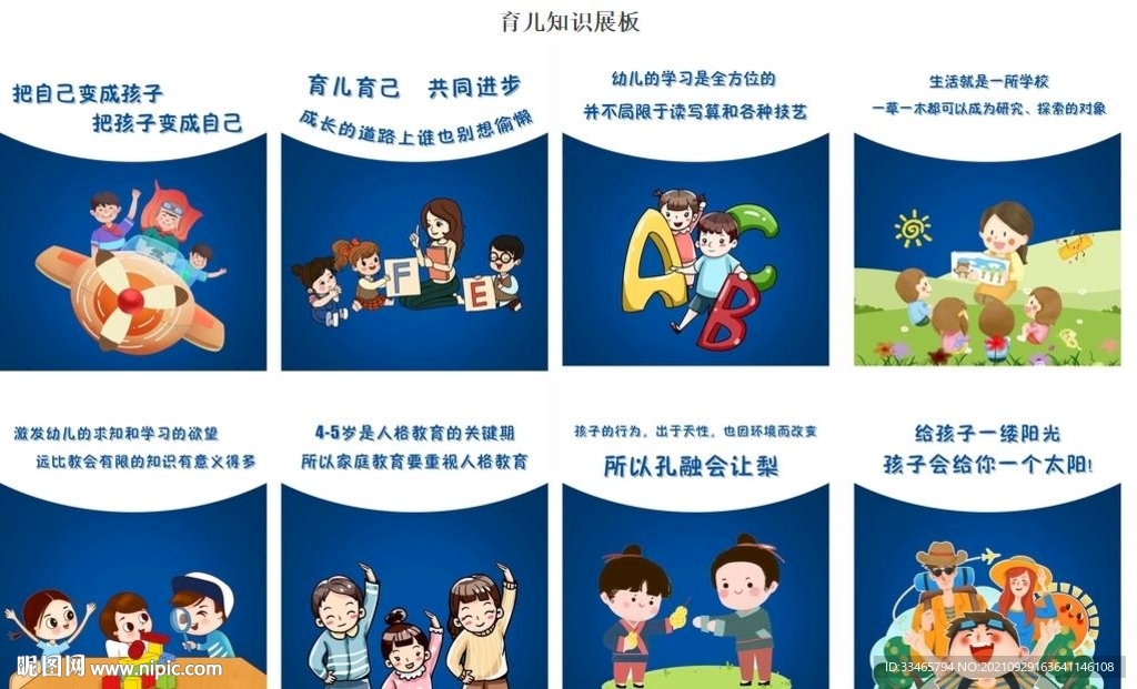 育儿知识展板