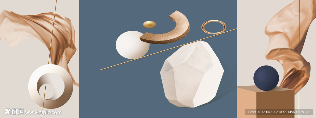 晶瓷画 抽象画 立体画