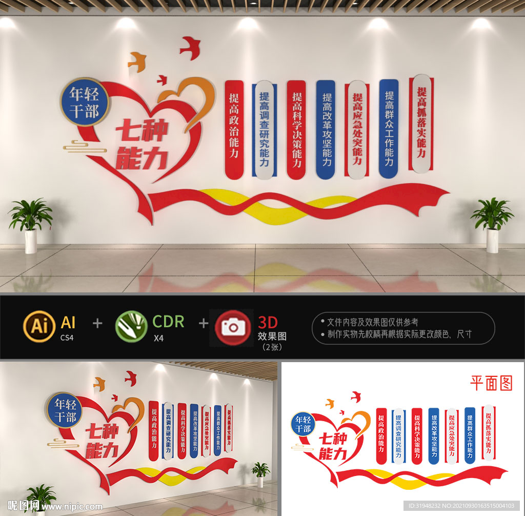 年轻干部七种能力文化墙
