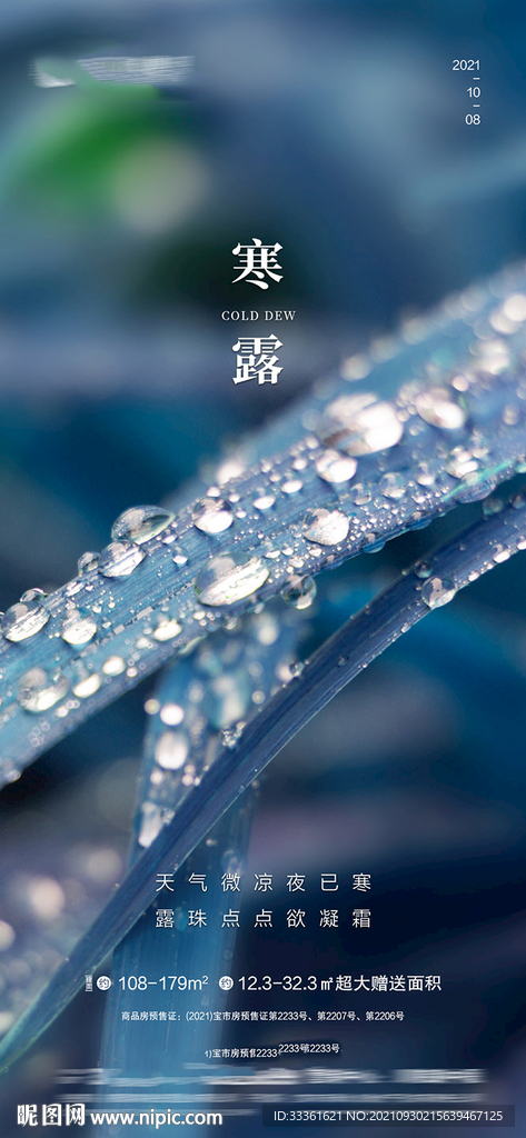 地产寒露海报