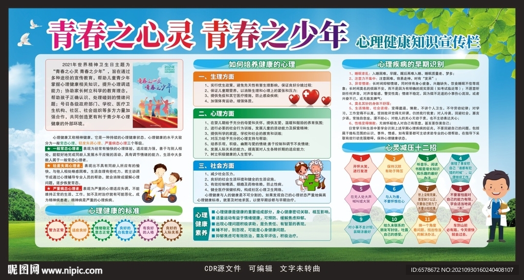 世界精神卫生日宣传栏