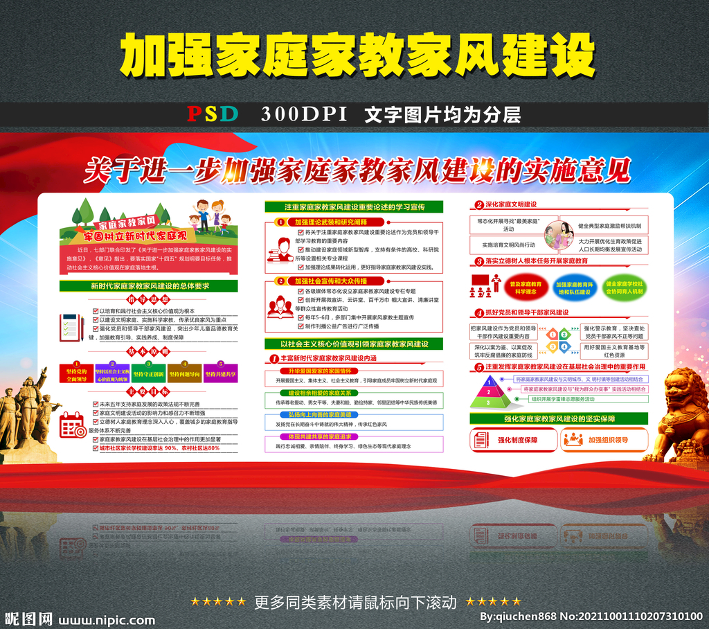 加强家庭家教家风建设的实施意见