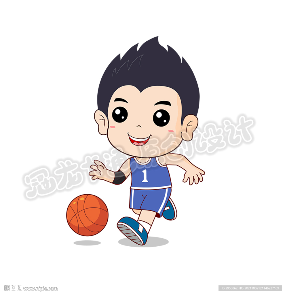 打篮球小男孩
