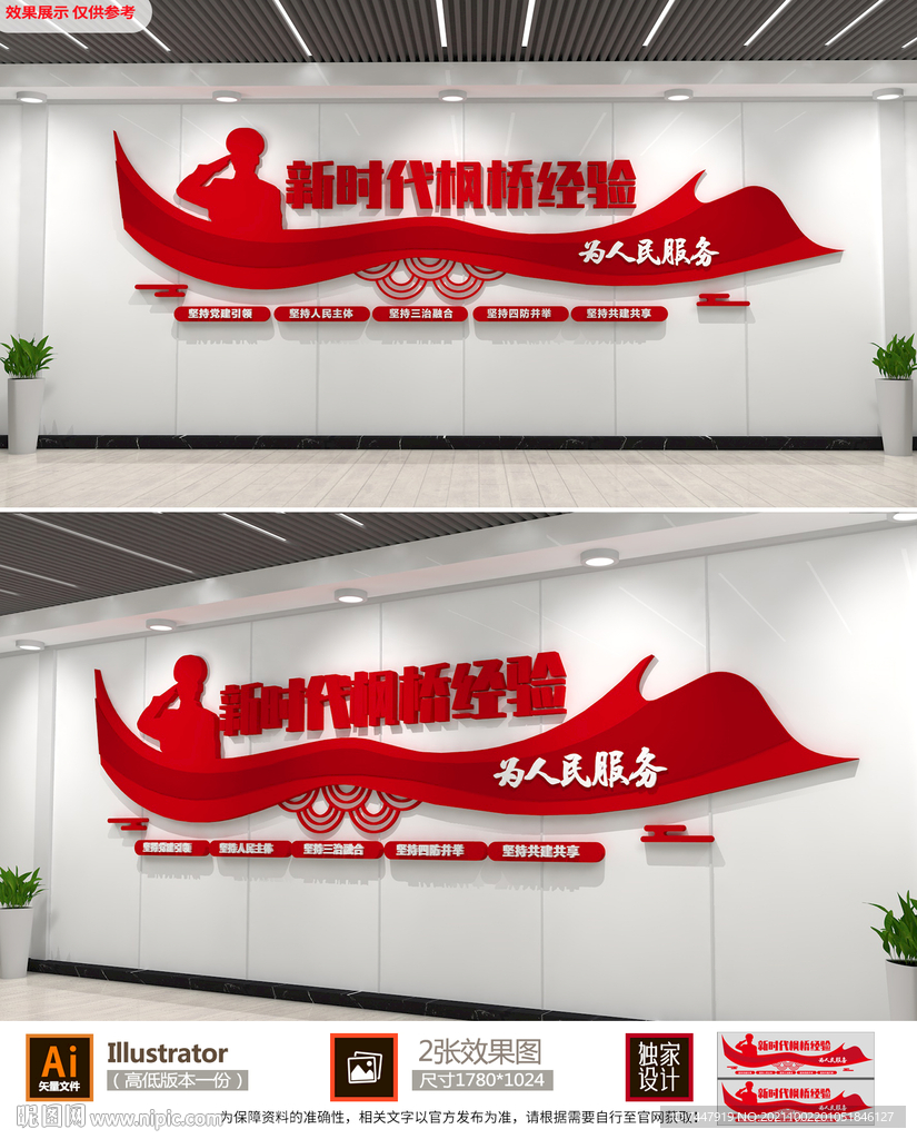 新时代枫桥经验文化墙