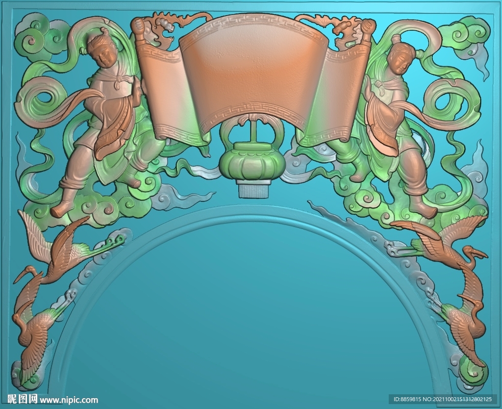 灰度卷书金童玉女