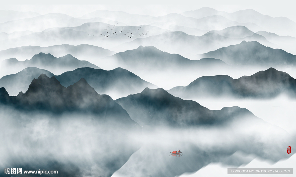 新中式山水