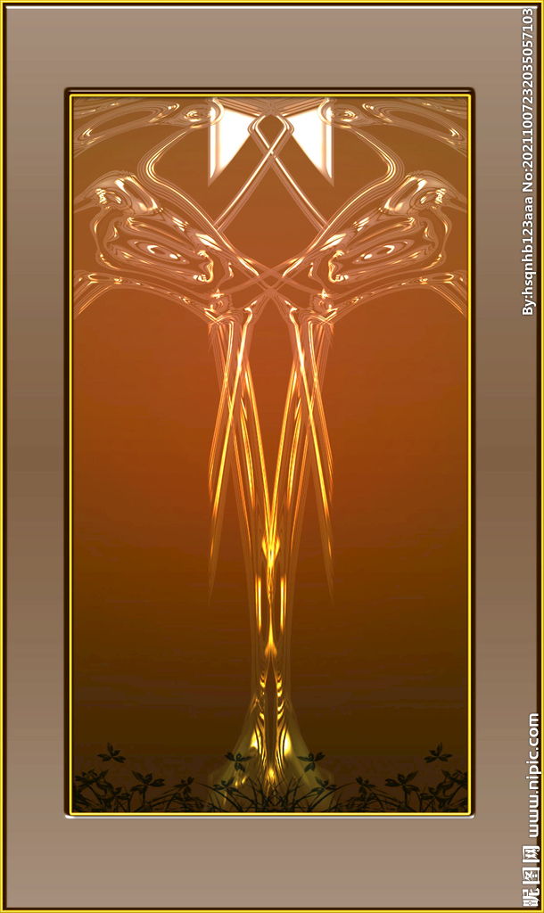 高清玄关双喜图