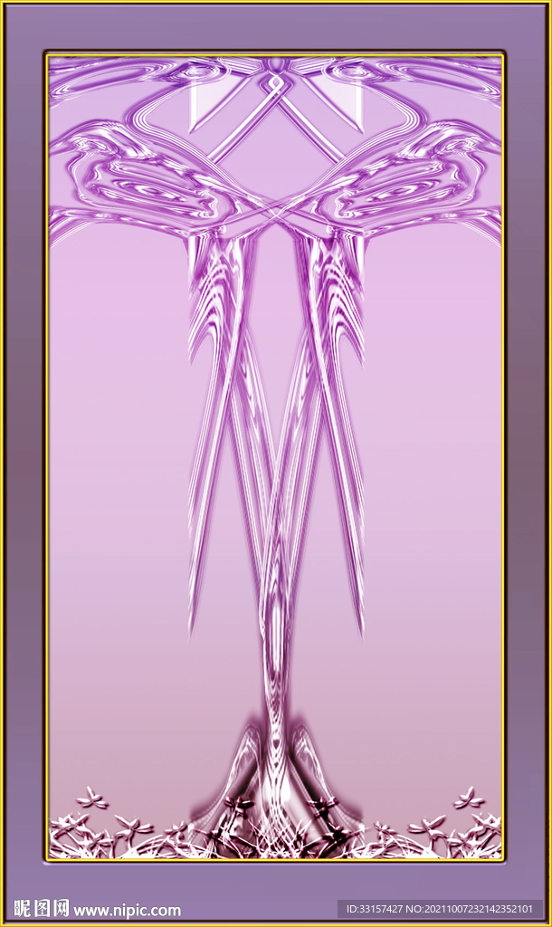 高清玄关双喜装饰画