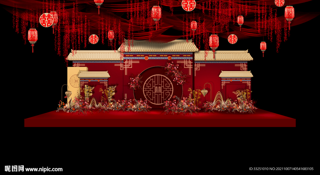 中式婚礼舞台