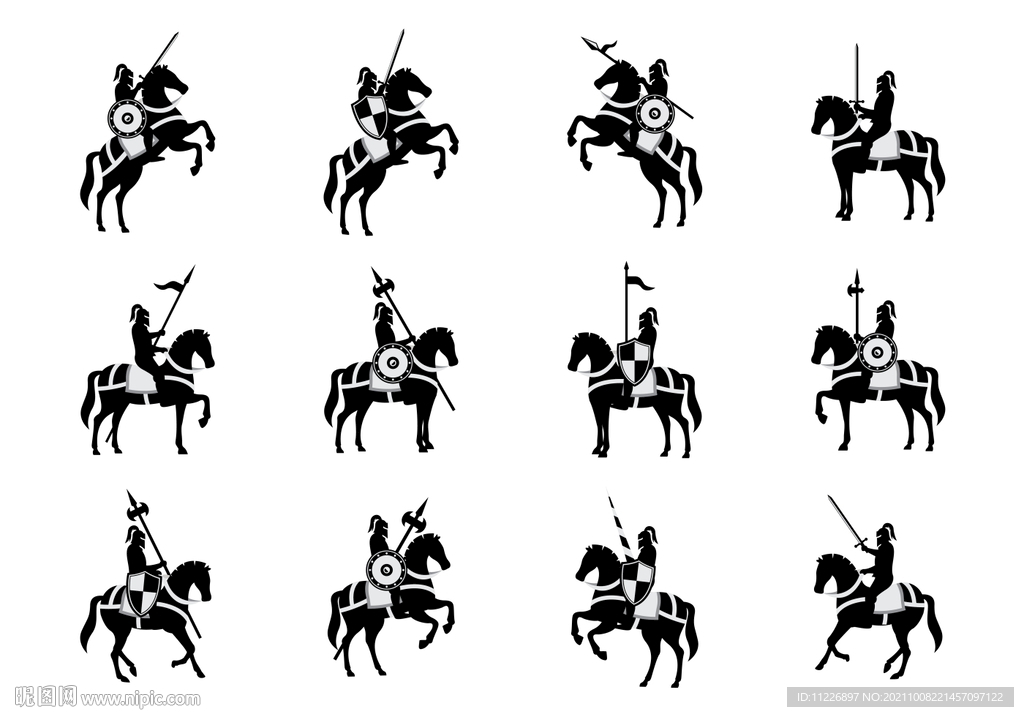 骑士符号图案图片