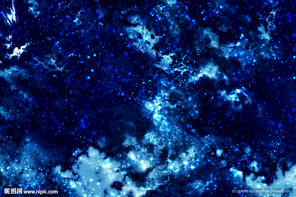 抽象蓝色星空