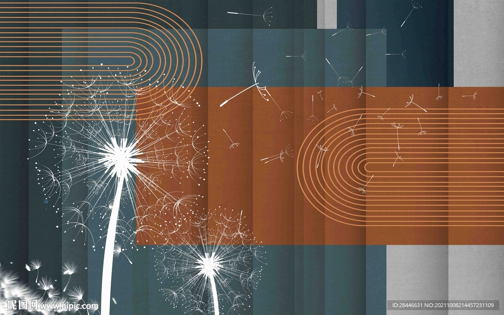 现代简约莫兰迪北欧背景墙